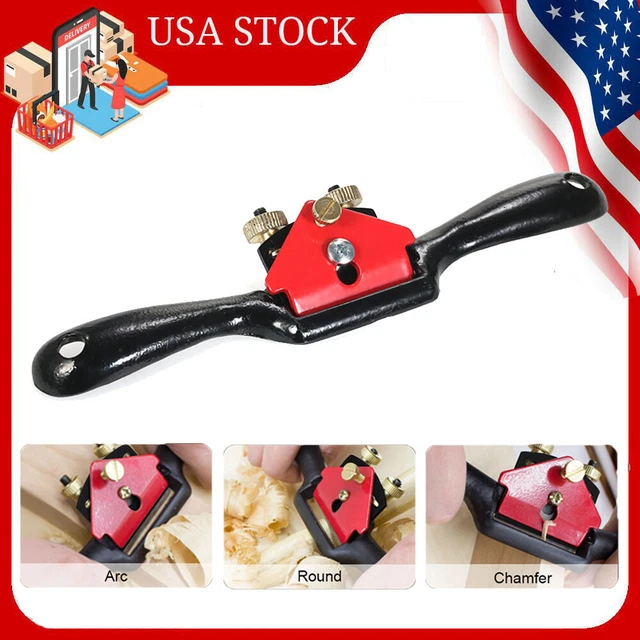 Spoke Shave Plane Metal Blade Wood Manual Planer Woodworking Deburring Tool C5C5
