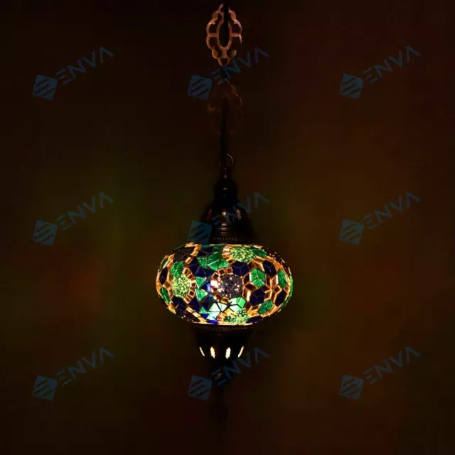 Lustre suspension plafonnier mosaïque turque marocain luminaire lampe-ampoul