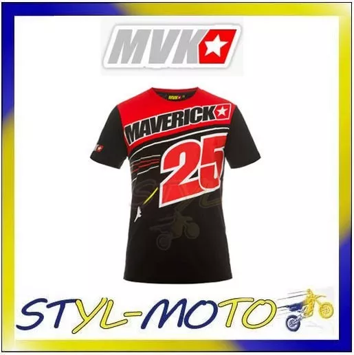 T-Shirt Maglia Uomo Ufficiale 2017 Maverick Vinales Mvk25 Moto Gp Tg M Mod. 2