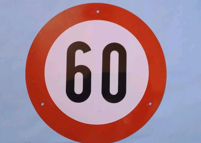 Cartello Stradale Decorativo 'Limite Di Velocità 55 MPH' In Metallo