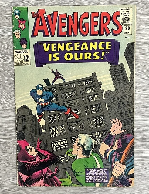 The Avengers Vengeance Is Ours! #20 September 1965 2Nd Swordsman Marvel Comics