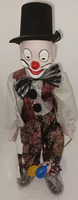 VTG Heritage Mint Company 16" BigTop Handcrafted Porcelain Clown Collection 1992