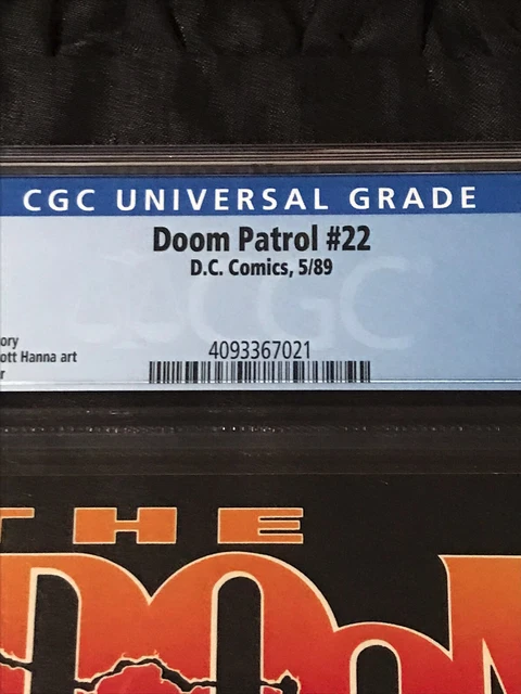 DC Comics 1989 Doom Patrol #22 CGC 9.8 NM/MT with White Pages Classic Case Cover 4