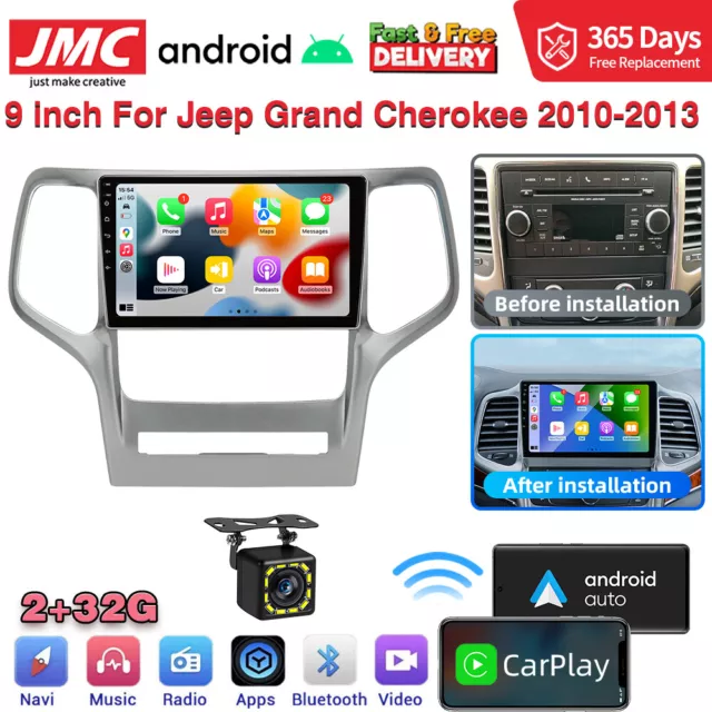 For 2008-2013 Jeep Grand Cherokee GPS Navi Android 12 Car Radio Stereo Carplay