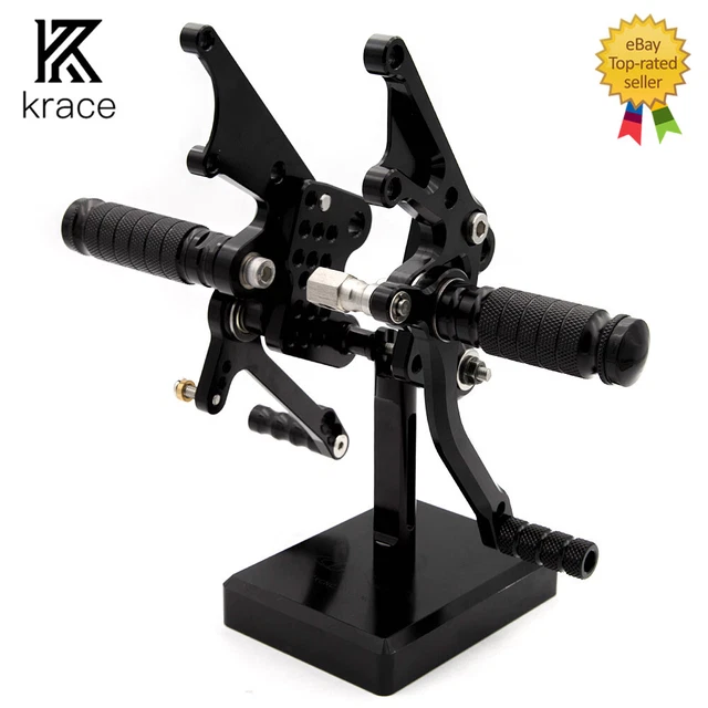 For ZX14 ZZR1400 2006-2011 CNC Rearset Footrest Footpegs Pedals Racing Adjust GP