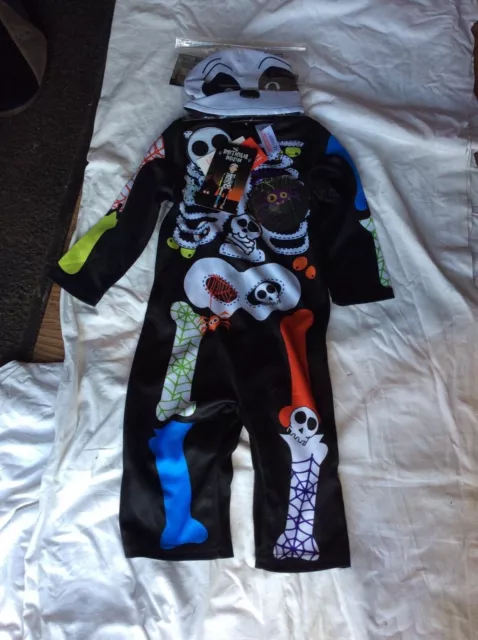 Bnwt Sainsbury’s Tu Clothing Spectacular Skeleton Boys Halloween Costume