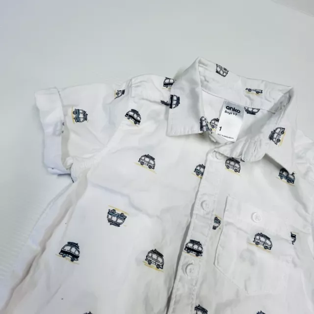 Dymples ANKO Boys Size 1 Shirt Combe Van Nautical Short Sleeve Roll Up 2 Bundle 3