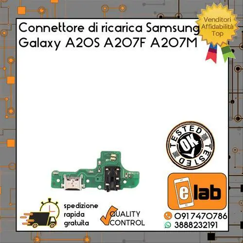 Connettore Di Ricarica Microfono Jack Audio Per Samsung Galaxy A20S Dock Usb