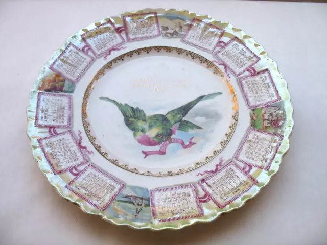 Reedley, California 1909 Calendar Plate - Crosby Brothers