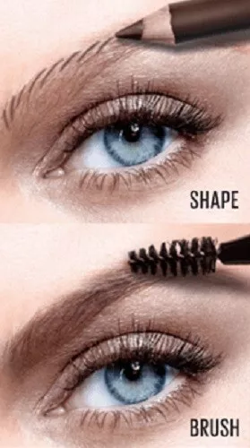 Maybelline BROW PRECISE 2 EN 1 Crayon à Sourcils + Brosse 03 Chatain Brun Foncé 2