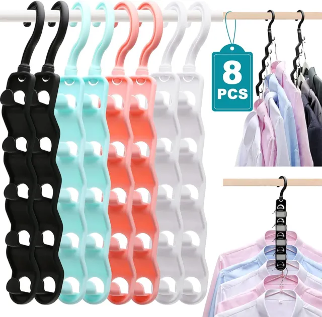 8 Pack Organization and Storage Clothes Hanger,Closet Organizers and Storage