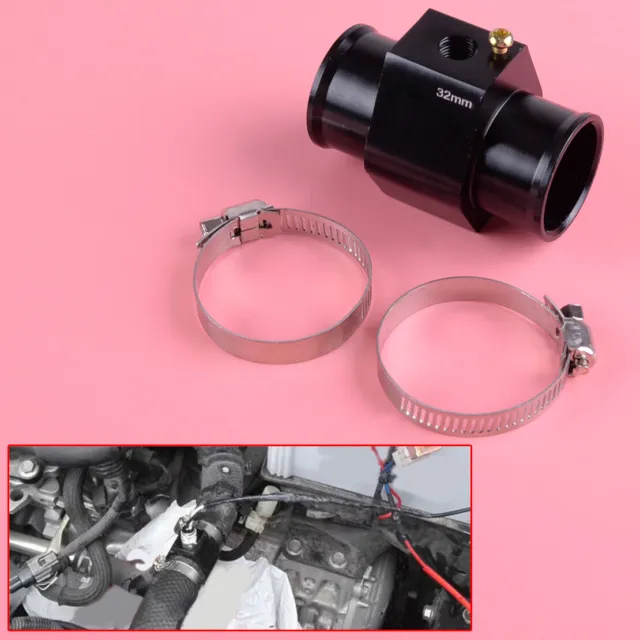 32mm Car Water Temp Joint Pipe Radiator Hose Temperature Gauge Sensor Adapter