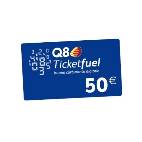 Buono Benzina Q8 da 50 Euro - Q8Ticketfuel