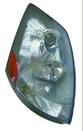 Headlamp 2004 - 2015 Volvo Vnl Non-Protruding Lenses, Right Side Chrome Finish.