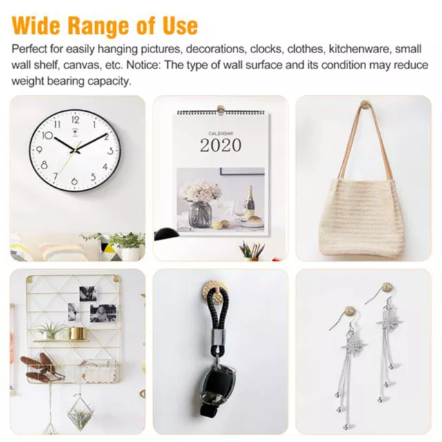 Clock Mirror Photo Frame Professional Nail Hook Picture Hanger Office Iron