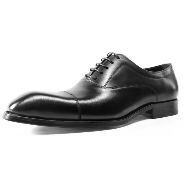 Italian Style Business Wedding Groom Lace Up Formal Dress Men Real Leather Shoes