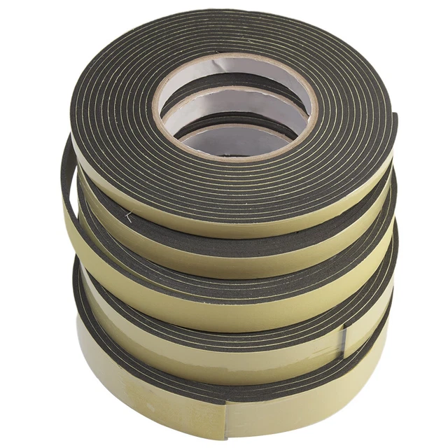 EVA Black Single Sided Foam Tape 3mm Thick Available in 10~30mm Width 5m long