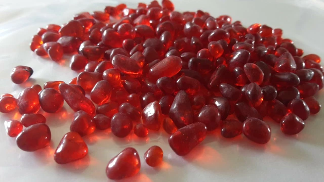 1 kg ROTE Glaskiesel, Glaskügelchen, Glassteine, Glasgranulat, Glaskies Deko uvm