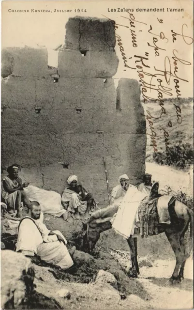 CPA AK MAROC Les Zaians demandent I'aman (10044)