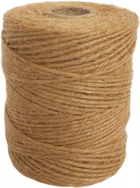 ANSIO Jute Twine, 333 feet Jute String 3 ply 2mm Thickness, Jute Rope for Garden