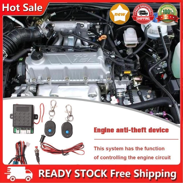 Engine Lock Car Alarm System 12V Anti-Hijacking Auto Intelligent Immobilizer