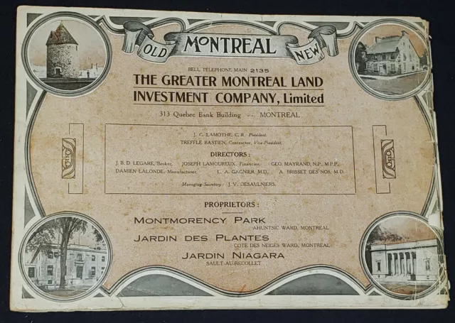 1913 - Old "Montreal" New - 60 Illustrated Pages - Souvenir Booklet - Original 2