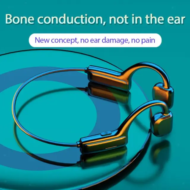 Casque de Conduction osseuse Bluetooth 5.1 avec micro oreille ouverte cyclisme