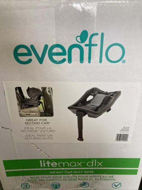Evenflo LiteMax DLX Infant Car Seat Base With LoadLeg (Black)