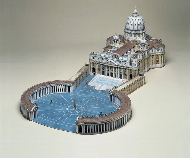 Rome Ripper Models WRITER-SHEET KARTONMODELLBAU ST.PETER'S Basilica IN Rome Paper Model ...