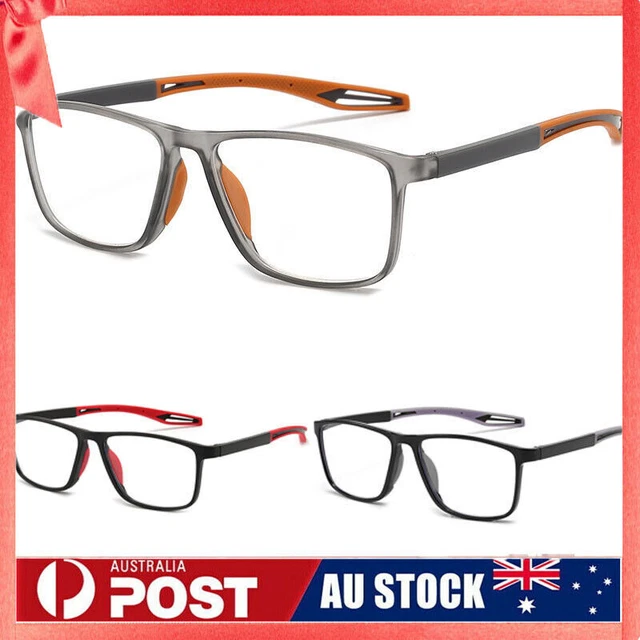 1 Pairs Mens Non Slip Readers Anti-blue Light Reading Glasses Men Portable AU