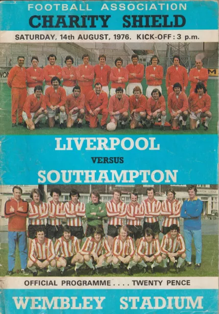 1976 Charitey Shield Liverpool V Southampton Wembley