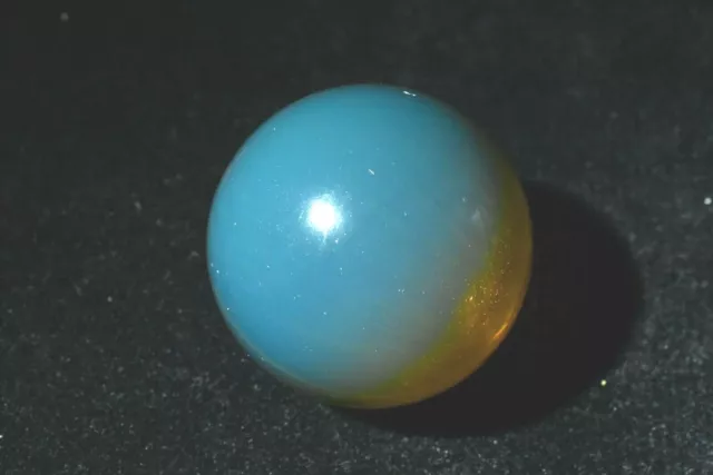 Dominican Amber Bead Blue And Green Stone Natural Genuine 23.24 mm (7.0 g) a1595 2