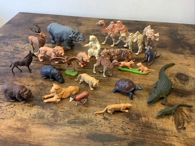 Kit Broderie Crewel Vintage Années 70 - Motif Bébé Animaux Jungle/zoo - États-Unis