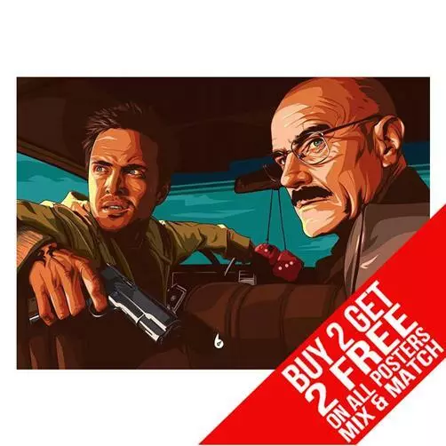 Breaking Bad Bb1 Poster Art Print A4 A3 Size Buy 2 Get Any 2 Free