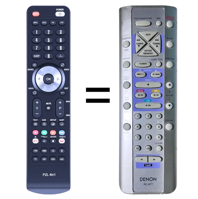 New Replaced Remote Control For DENON RC-1117 AVR-1910 AV A/V Surround Receiver