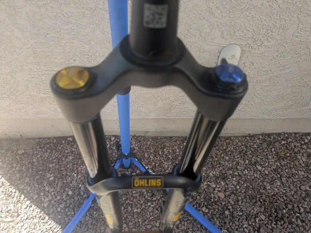 Clairlio Capuchon De Fourche Avant De Vtt Anti-poussière, Couvercle De Protection De Valve De Gaz D Air De V Lo Bleu