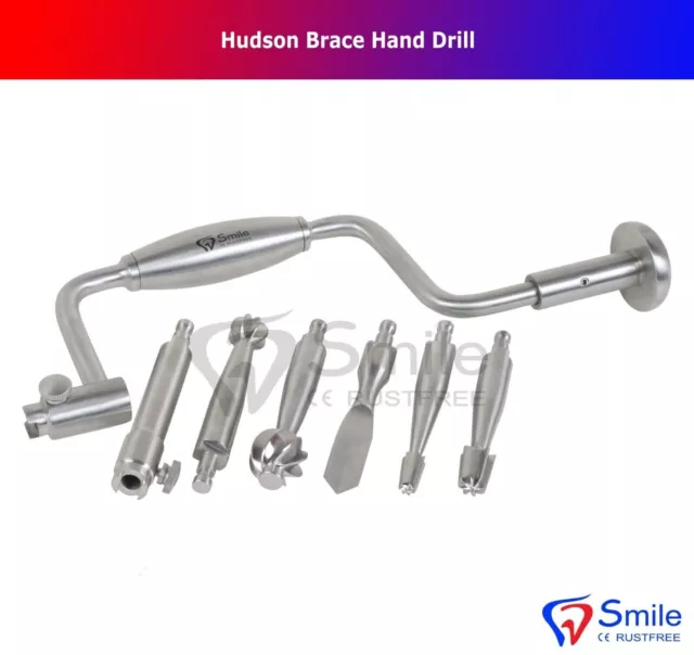 Hudson Brace Hand Drill Surgical Orthopaedic SD Instruments British Brand