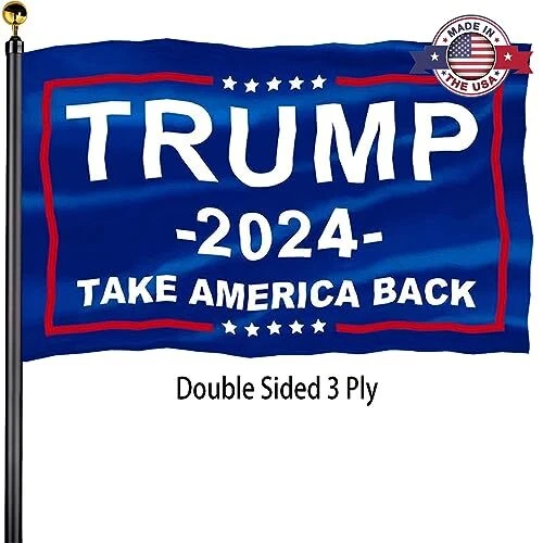 TRUMP 2024 FLAGS 3x5 Outdoor Made in USADouble Sided 3 Ply Heavy Duty