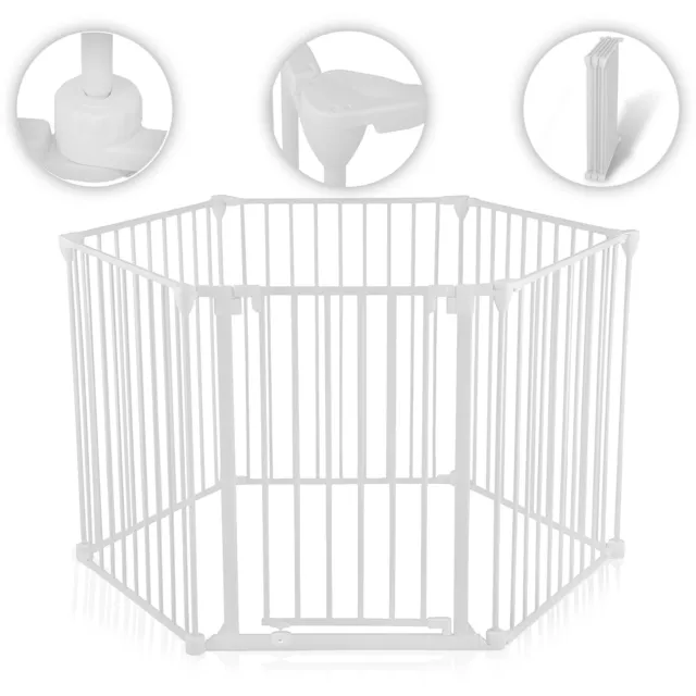 BARRIÈRE SÉCURITÉ ENFANT Bébé Escalier 73-80cm Blanc Métal Sans Perçage de  Mur EUR 70,90 - PicClick FR