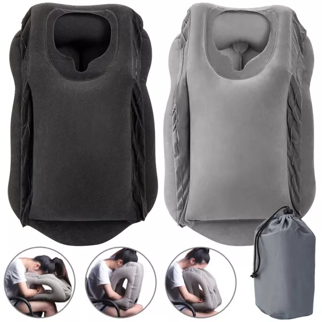 Inflatable Travel Pillow for Airplane Sleeping Lightweight Inflatable Neck .c