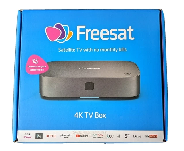 Sat Set Box FREE SAT UHD4X Smart 4k Ultra HD Set Top Box (Non Recordable) £77.38 ...