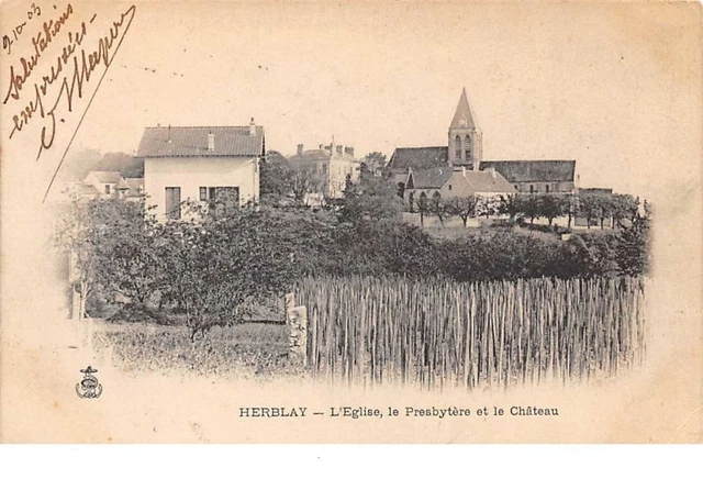 95     .     n° 201797      .      HERBLAY     .     L EGLISE , LE PRESBYTERE