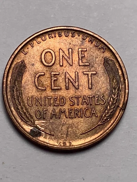 1909 Vdb  Lincoln Head Cent Wheat Penny 3