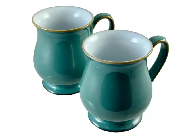 2 DENBY Regency Green Craftsman Mugs