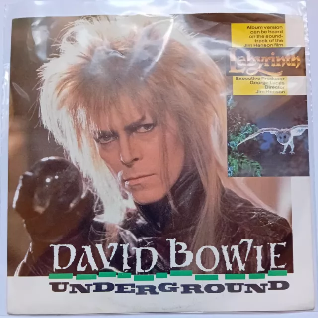 David Bowie - Underground Labyrinth Movie Track 7" Vinyl Record 1986 EMI EA 216