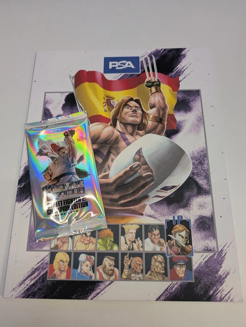 PSA MAGAZINE STREET Fighter 2 VEGA + SEALED Promo Pack Card