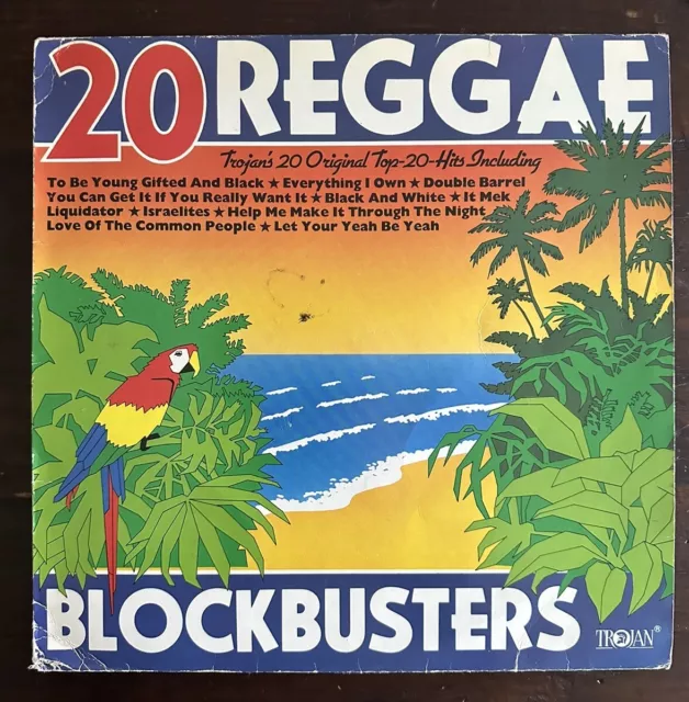 20 Reggae Blockbusters Trojan Uk Lp Vinyl Ska Pioneers Upsetters Dave Ansel Vg+