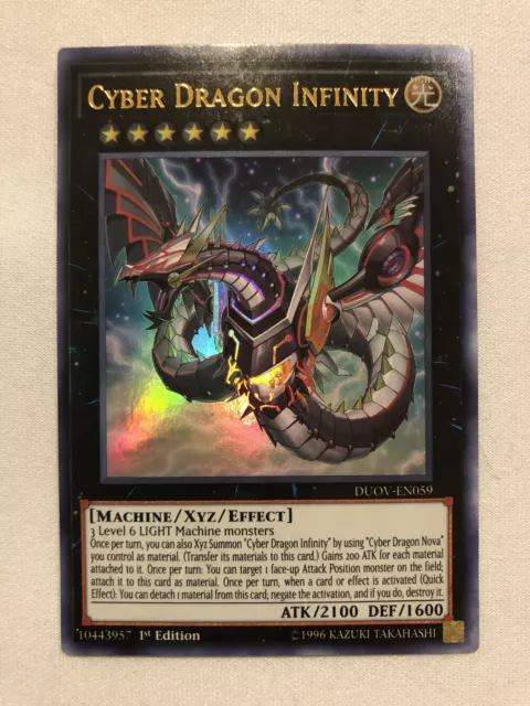 Yugioh Cyber Dragon Infinity DUOV-EN059 Ultra Rare 1st Edition Near Mint