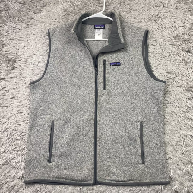 Patagonia Mens Gray Better Sweater Fleece Vest Full Zip 25880 Size XL