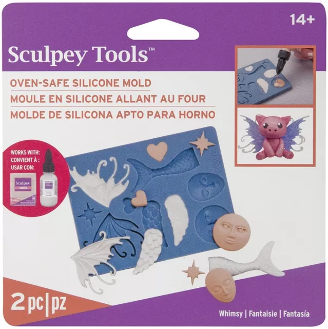 Sculpey Flexible Push Mold-Whimsy